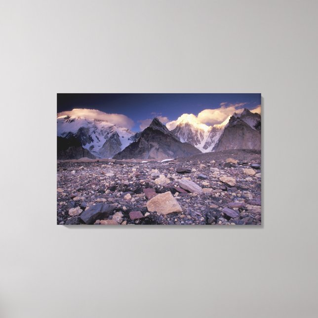 Toile Asie, Pakistan, Karakoram Range, Broad et (Recto)