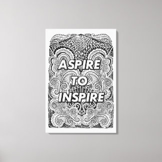 Toile ASPIRE À INSPIRER - Devis de déclaration positive