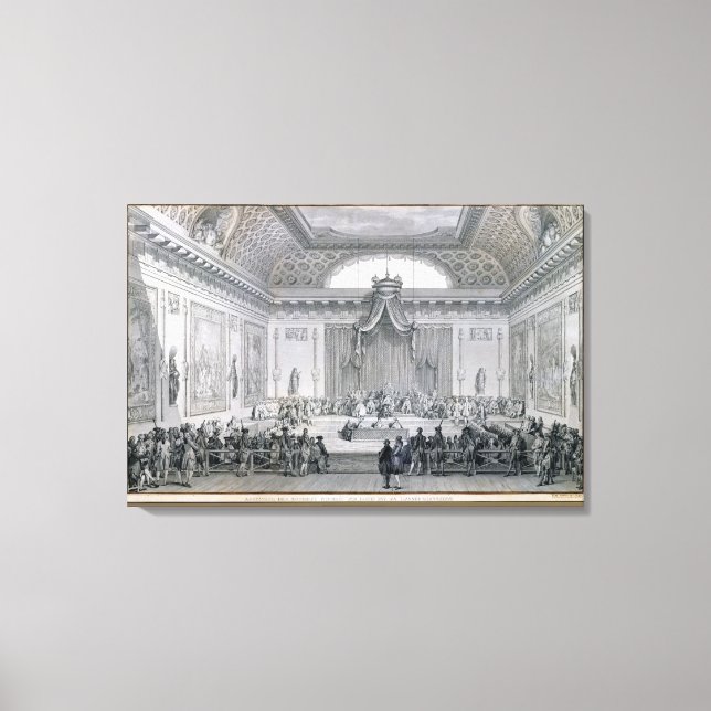 Toile Assemblée des Notables présidée par Louis (Recto)