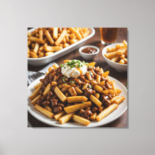 Toile Assiette de Poutine