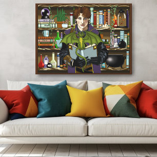 Toile Assistant Imaginaire Livres Potions Dragon