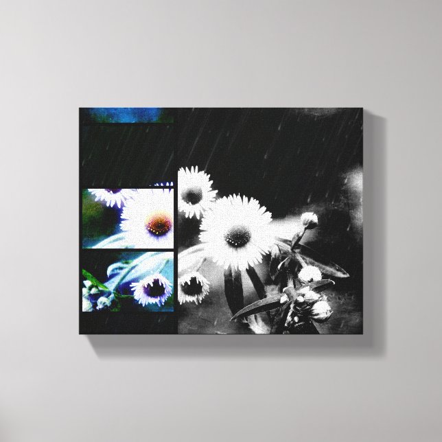 Toile Asters Aglow Art Collage Emballé Imprimantes en to (Recto)