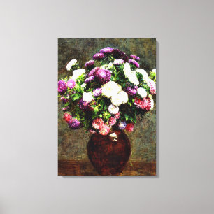 Toile Asters dans un Vase - Henri Fantin-Latour