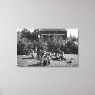 Toile Astoria, Oregon Dance de guerre indienne au centen