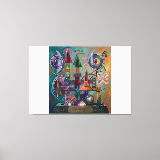Toile Astral Pilot: Kandinsky Style Abstract Expressioni (Recto)