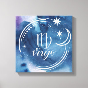 Toile Astrologie de l'aquarelle - Virgo