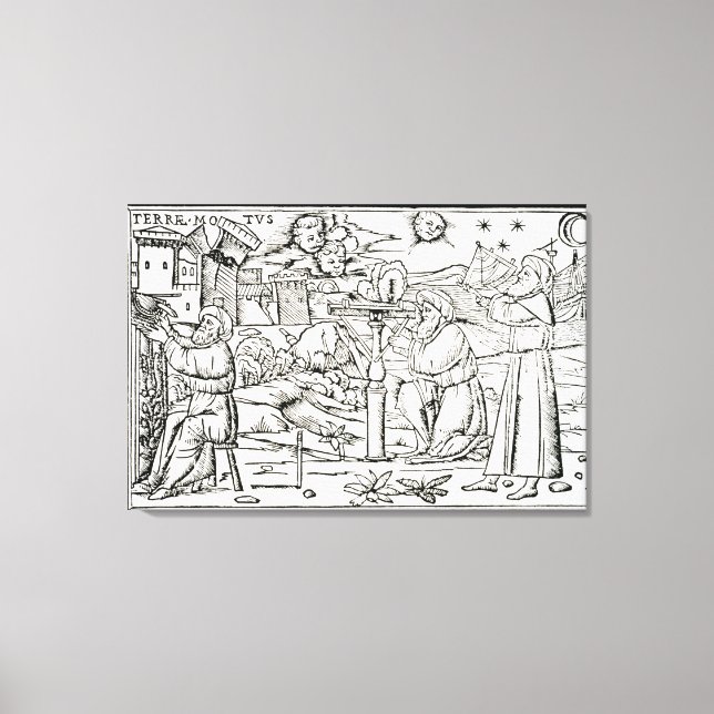 Toile Astrologistes arabes, copie d'une illustration tir (Recto)