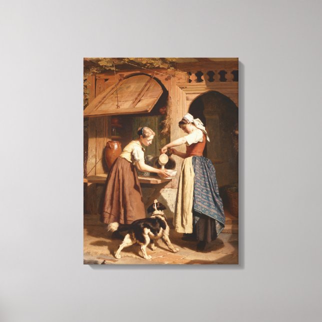 Toile At the Dairy, 1866 (Recto)