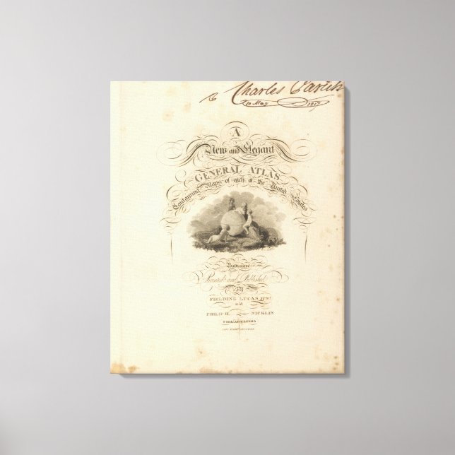 Toile atlas des États-Unis (Recto)