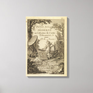 Toile Atlas moderne de page titre petit