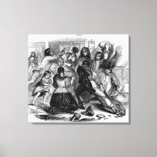 Toile Attaque sur un magasin de pomme de terre en