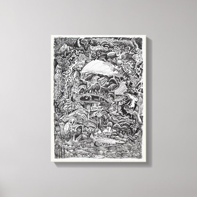 Toile Attendre l'accalmie du Maelstrom  (Recto)
