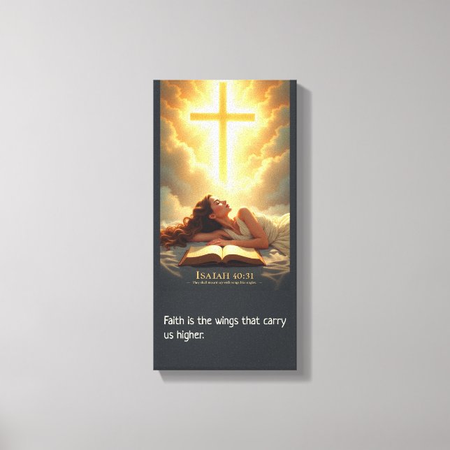 Toile Attendre le Seigneur  (Recto)