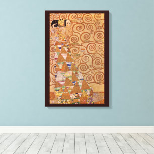 Toile Attente par Klimt Art Nouveau victorien antique