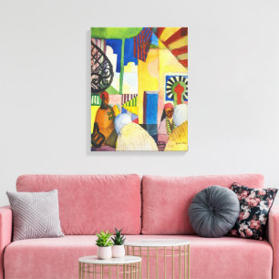 Toile Au Bazar Auguste Macke