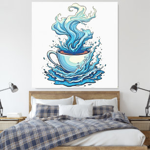 Toile Au-delà de la tasse quotidienne