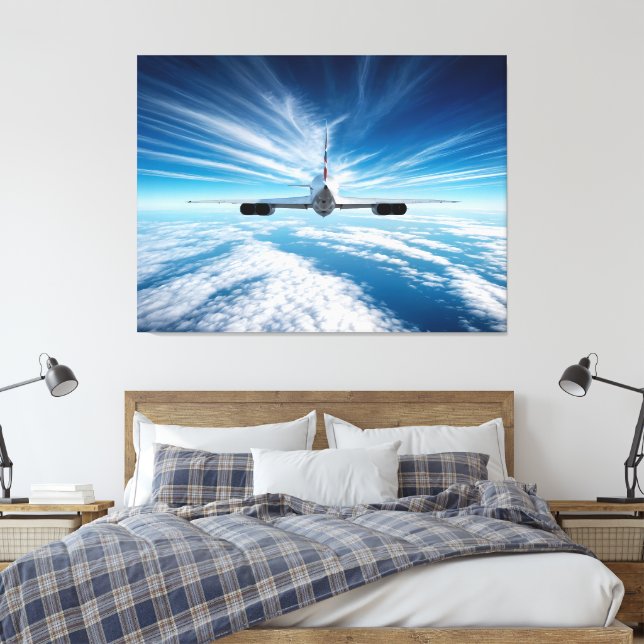 Toile Au-delà de l'horizon : la Concorde de derrière (Insitu(Chambre))