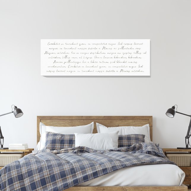 Toile Au-dessus du lit chanson personnalisée chanson par (Insitu(Chambre))