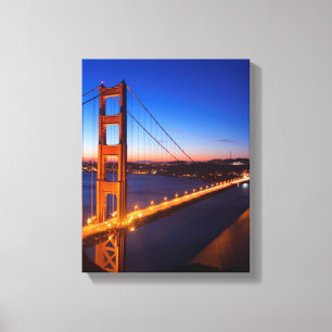 Toile Aube au-dessus de pont de San Francisco et de