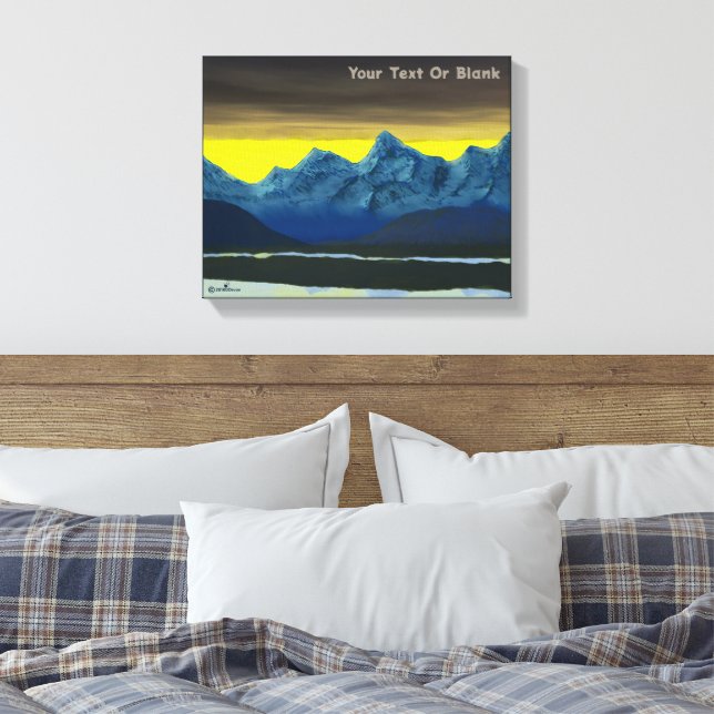 Toile Aube jaune du Nord (Insitu(Chambre))