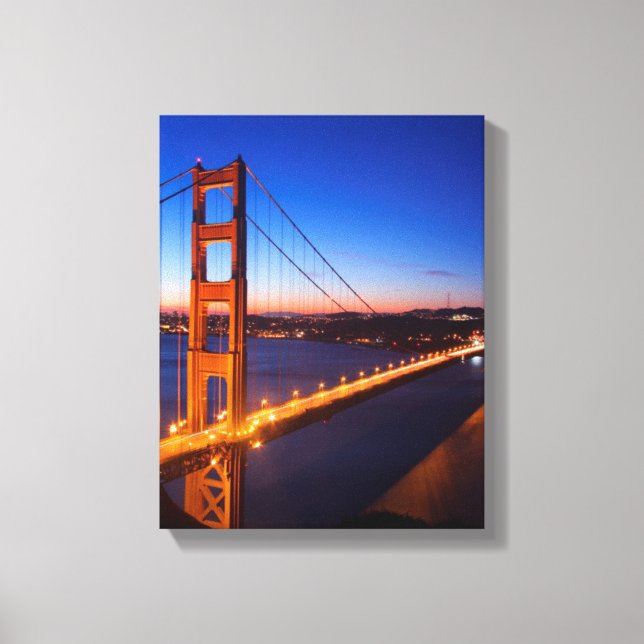 Toile Aube sur San Francisco et Golden Gate Bridge. (Recto)