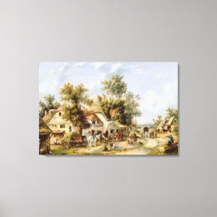 Toile Auberge de bord de la route