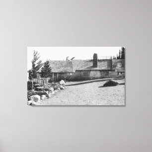 Toile Auberge de casquette de nuage au capot de Mt.,