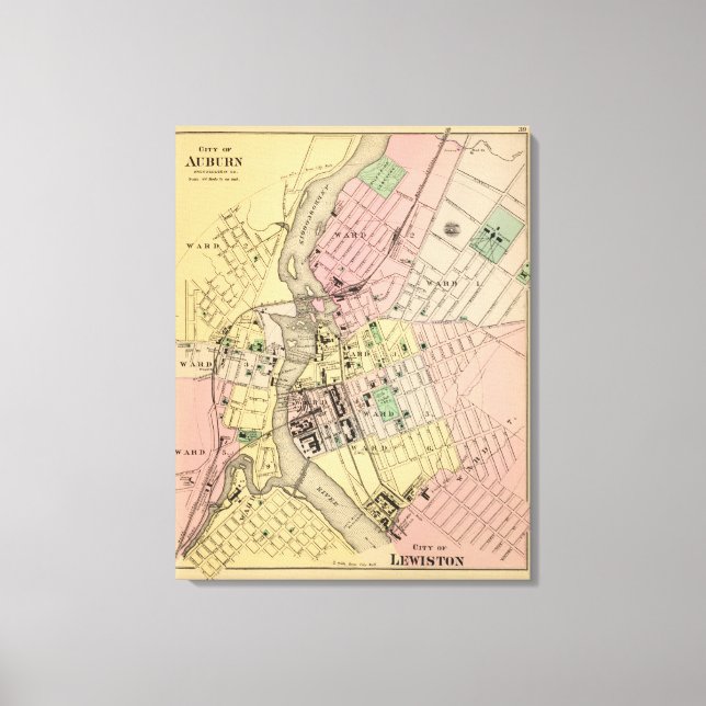 Toile Auburn, Lewiston (Recto)