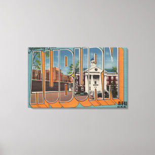 Toile Auburn, New York - grandes scènes de lettre