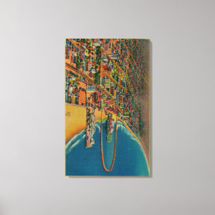 Toile Auditorium, plage et jetée Rainbow