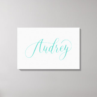 Toile Audrey - Moderne Calligraphie Nom Design