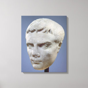 Toile Augustus, chef de marbre, c.27-20 AVANT JÉSUS
