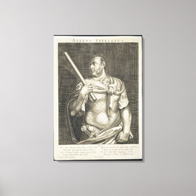 Toile Aullus Vitellius Empereur de Rome 68 ap. J.-C. gra (Recto)
