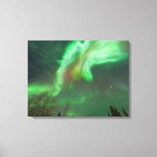 Toile Aurore Boréale Lumières du Nord Fairbanks