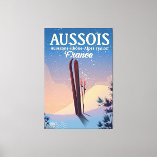 Toile Aussois Auvergne-Rhône-Alpes France affiche de ski