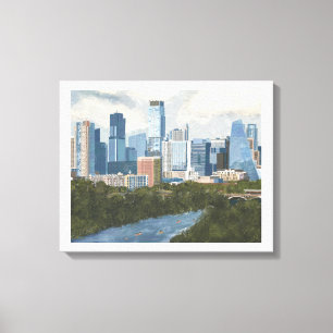 Toile Austin Skyline