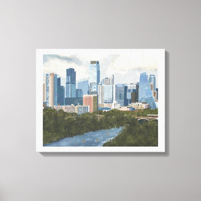 Toile Austin Skyline (Recto)