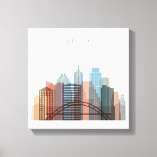 Toile Austin, Texas Ville Skyline