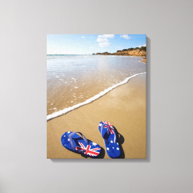 Toile Australian Flag Thongs | Pays de Galles du Sud (Recto)