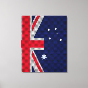 Toile Australie Drapeau Design en fibre de carbone Style