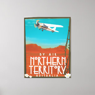 Toile Australie Territoire du Nord affiche des déplaceme