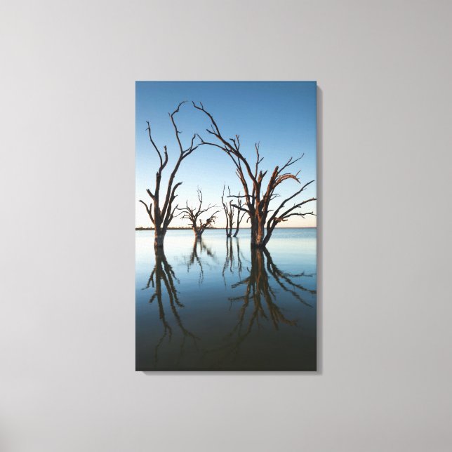 Toile Australie, vallée du Murray, Barmera, lac (Recto)