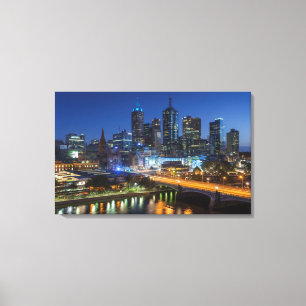 Toile Australie, Victoria, Melbourne, ligne d'horizon av