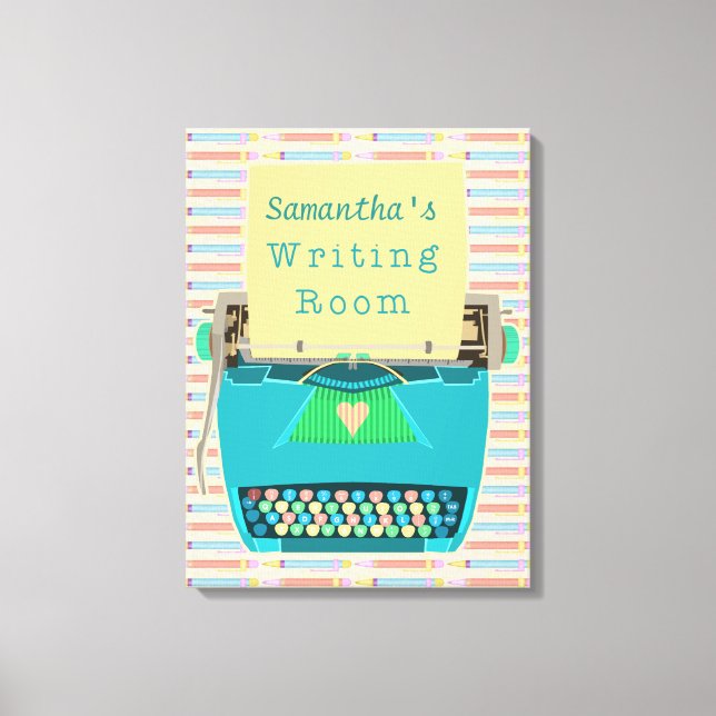 Toile Auteur de la salle d'écriture de machine à écrire  (Recto)