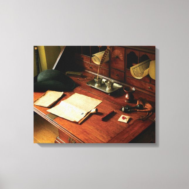 Toile Auteur - le bureau d'un monsieur (Recto)