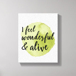 Toile auto-amour vibes positives mots pour autosoin