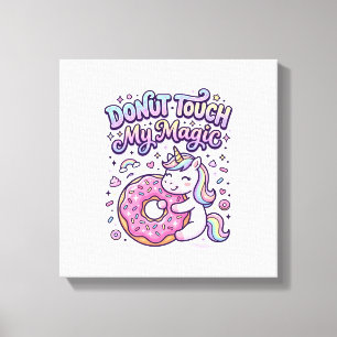Toile Autocollant idée cadeau magique Licorne Donut Touc