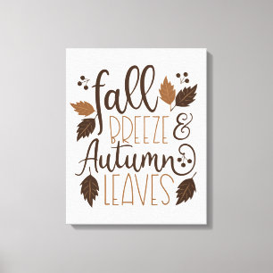 Toile Automne Breeze Feuilles d'automne