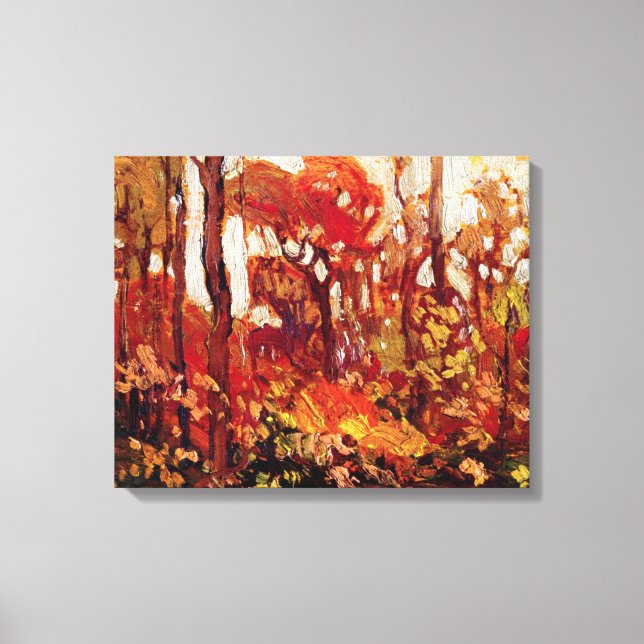 Toile Automne, Parc Algonquin, célèbre peinture, (Recto)