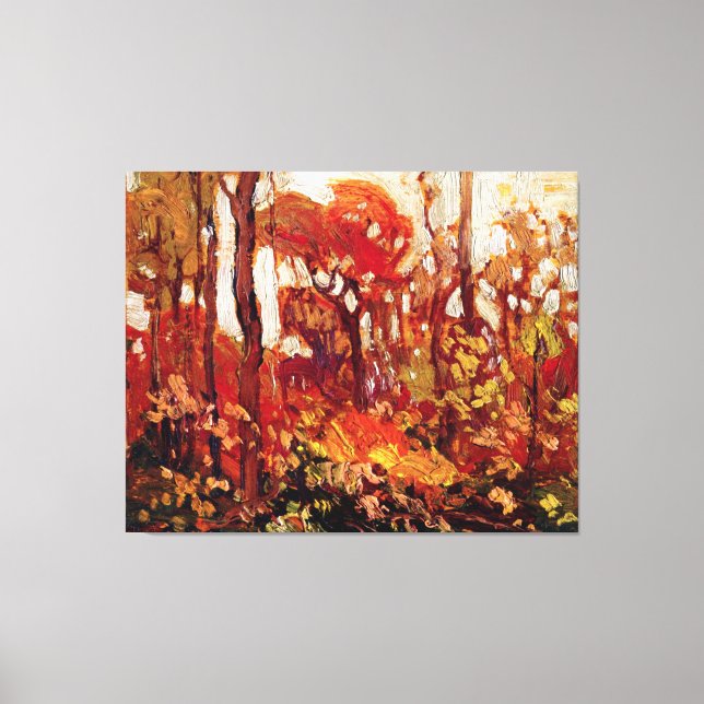 Toile Automne, Parc Algonquin, célèbre peinture, (Recto)